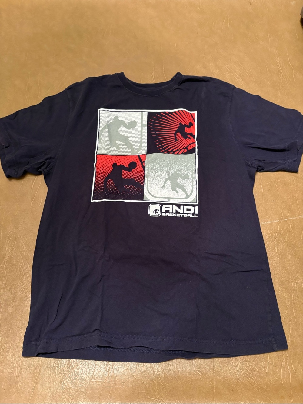 And1 Black Graphic Basketball Logo Tee